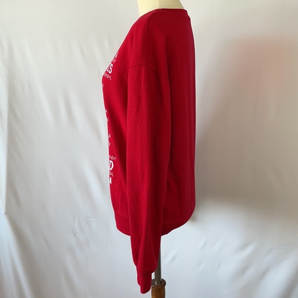 Grinch "The Nice List is So Overrated” Red Christmas Sweatshirt - Size Small - Picture 4 of 9